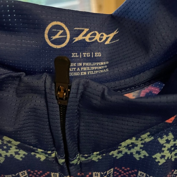 Zoot ugly Christmas sweater cycling Jersey - Picture 3 of 3